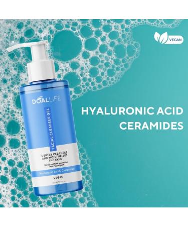  DOALLIFE Facial cleansing gel - Moisturizing and brightening - Removes dead skin cells - Protects pH balance - Strengthens natural defenses - For healthy skin - Buy Online on GoSupps.com