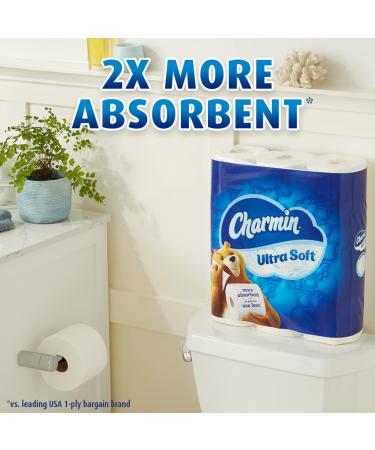 Charmin Ultra Soft Toilet Paper - 6 Mega Rolls (24 Regular Rolls) - 6 Count Pack - Buy Online on GoSupps.com