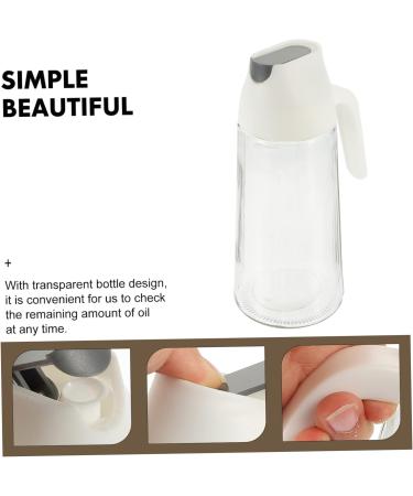 Ciieeo Glass Oiler Ketchup Dispenser Condiment Container Salad Dressing Dispenser Oil Dispenser Bottle for Kitchen Vinegar Glass Bottle Sauce Cruet Bottle Pp Accessories Automatic White 11X8.5X20.5CM White - Buy Online on GoSupps.com