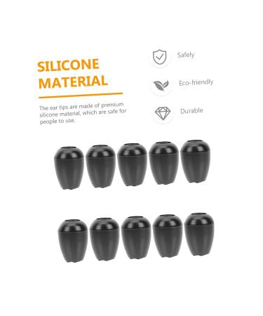10 Pairs Echo Ear Beans Replacement Ear Tips - Black Earplugs & Ear Buds Accessories for Optimal Comfort - Buy Online on GoSupps.com