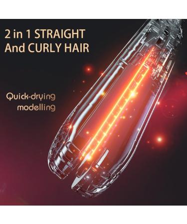 Mini Curling Iron & Hair Straightener | 2 in 1 Tourmaline Ceramic Tools for Salon & Home Styling - Black - Buy Online on GoSupps.com