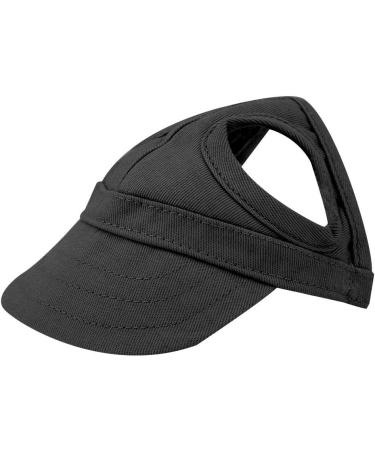 PSPSOP Eisable Dog Baseball Cap - Stylish Sun Protection Hat with Ear Holes (L-Black) for Outdoor Adventures - Buy Online on GoSupps.com
