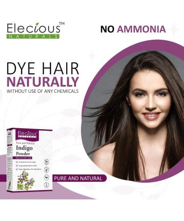 Buy Elecious Naturals Indigo and Henna Powder for Hair - 400g | Natural Hair Color & Care International Shipping Available - Buy Online on GoSupps.com