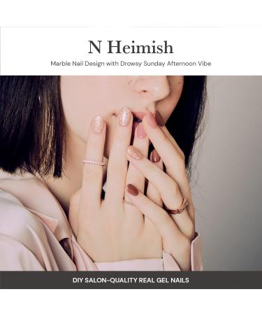 ohora Semi Cured Gel Nail Strips (N HEI-Mish) - Salon-Quality, Long Lasting, Easy to Apply & Remove - Works with Any Nail Lamps - Includes Prep Pads, Nail File & Wooden Stick - Glitter - Buy Online on GoSupps.com