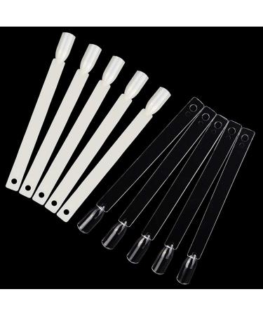 100PC Nail Art Tips Sticks - Fan-Shaped Nail Polish Display Tools for Studios & Beginners | International Shipping - Buy Online on GoSupps.com