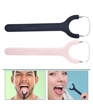 FRCOLOR 2pcs Stainless Steel Y-Shaped Oral Scraper - Effective Bad Breath Cure & Oral Care Tool - Buy Online on GoSupps.com