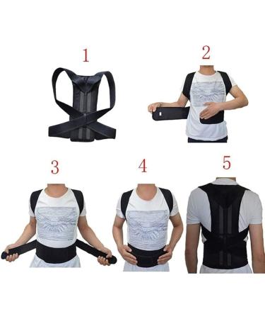 Back Brace Posture Corrector for Plus Size Women and Men Fully Adjustable Lumbar Support Brace Improves Kyphosis Humpback Posture Therapy-Belt (Color : Black Size : 5XL) (Black Small) (Black XX) - Buy Online on GoSupps.com