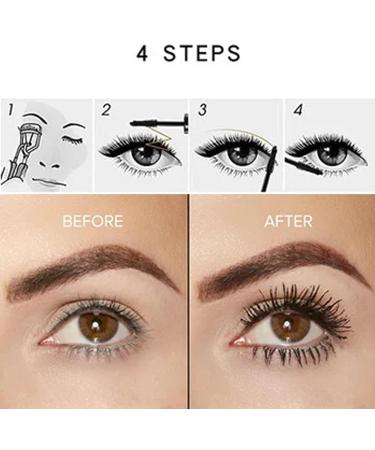 Olivia Blaire Iron Wand Mascara Bristleless Metal Rod Mascara Judy Doll Mascara 3d Curling Eyelash Iron Mascara Waterproof Flake Proof Long Lasting (Black+Brown) - Buy Online on GoSupps.com