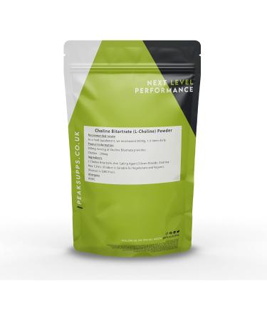 Choline Bitartrate Powder (L-Choline) (250g) High Strength Non GMO Vegan 250 g (Pack of 1) - Buy Online on GoSupps.com