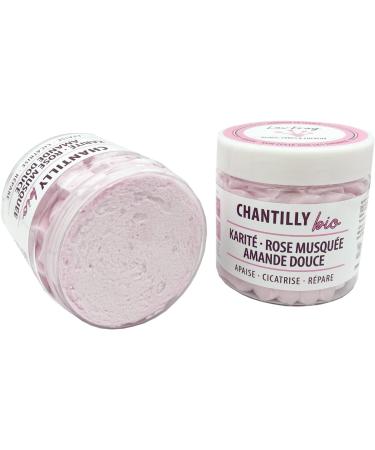 Lov'Frog Organic Chantilly | Face Body and Hair Care | All Types | Certified Organic | Shea Rose Musk and Sweet Almond | Soothes Heals and Nourishes 200 ml - Buy Online on GoSupps.com