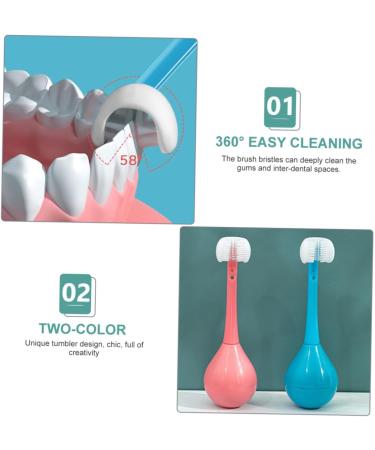 Solustre 2in1 Tumbler Toothbrush for Children - 360 Clean Silicone Design for Ultimate Oral Hygiene - Buy Online on GoSupps.com