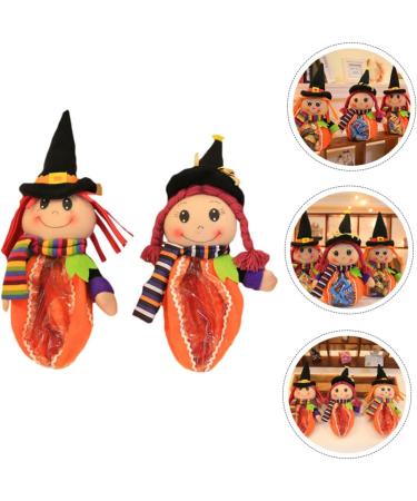 Healeved 2pcs Candy Bag Halloween Theme Pouch Halloween Party Favors Halloween Candy Kids Clear Bags for Favors Halloween Party Bags Halloween Party Favor Bags Gift Cloth Child The Witch - Buy Online on GoSupps.com