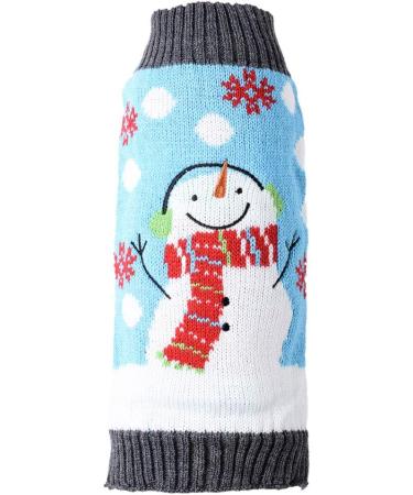 Hrttsy Christmas Dog Sweater - Winter Warm Pullover for Small & Medium Dogs | Cozy Snowman Pet Costume - Buy Online on GoSupps.com