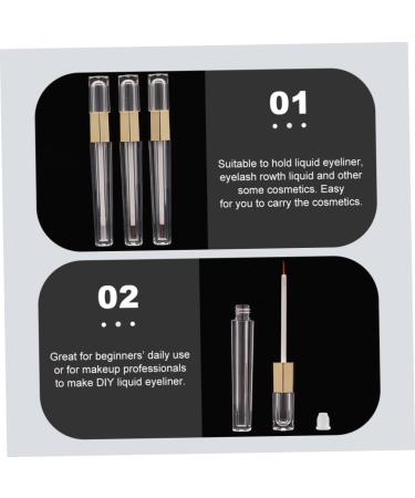 WOONEKY 6pcs Bottle Mascara Tube Eyeliner Tubes Compact Empty Tubes - Buy Online on GoSupps.com