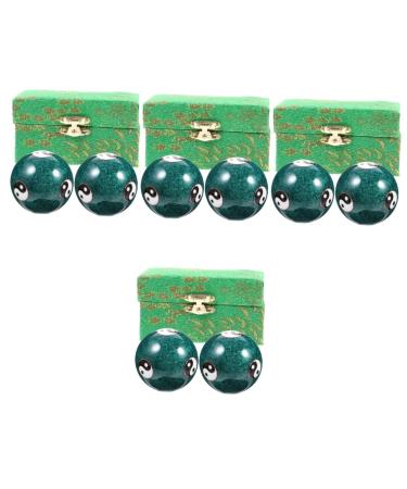 Magiclulu 8 STK Health Massage Handball Sports stress balls Massage rolling balls for hand exercises acupressure manual training ball cloisonn -made old