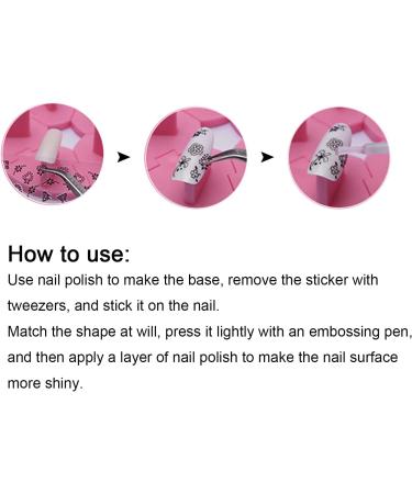 Nail Art Stickers Nail Stickers Eco-friendly Self adhesive Design Nails Stickers Decals for Nail Salon - Buy Online on GoSupps.com