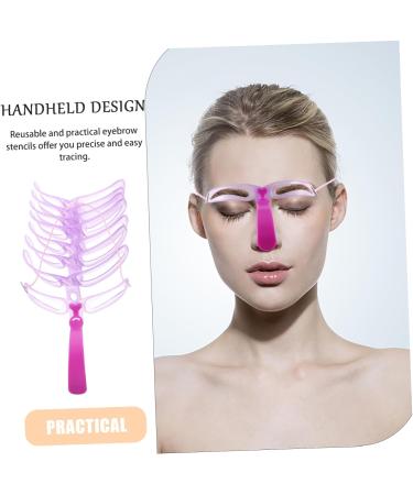 FOMIYES Brow Template 3pcs set Kit Grooming for Template Handheld and Eyebrow Stereo Makeup Suit Stamp Stencils Styles - Buy Online on GoSupps.com