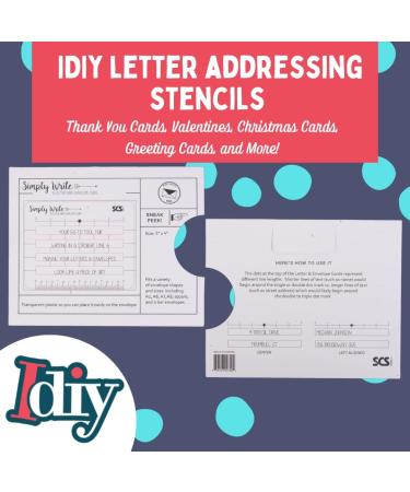 Lettering Envelope Addressing Stencil - Perfect Ruler Guide for Straight Addressing (1 Pack) - Buy Online on GoSupps.com