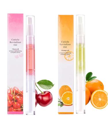 Cuticle Oil Pens - Nail Nutrition Pen - 2PCS Nail Revitalize Oil Pen Set for Nail Care Nail Oil Pens with Natural Ingredients Repairing