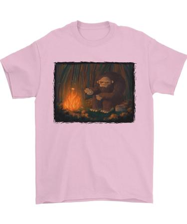 Bigfoot Camping and Cooking Marshmallows Mens T-Shirt 100% Cotton S Purple - Buy Online on GoSupps.com