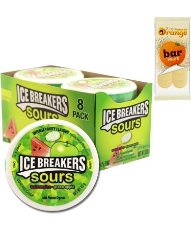 Ice Breakers Fruit Sours Sugar Free 8 x 42g packs Full Box + Terry's White Chocolate Orange Sharing Bar 85g | VIMIX - Buy Online on GoSupps.com
