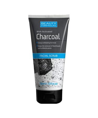 3 x 150ml Beauty Formulas with Activated Charcoal Facial Scrub