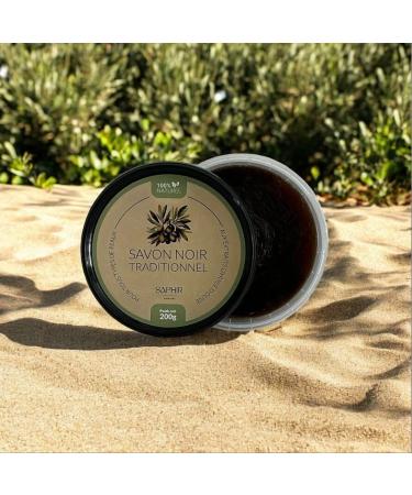  G n rique SAPHIR D'ORIENT Traditional Black Soap 100% Natural 200g Moroccan Scrub - Buy Online on GoSupps.com