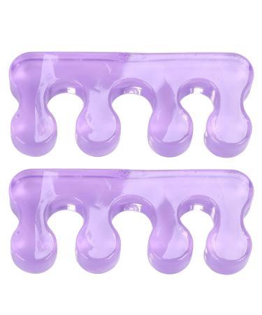 2 Pcs Purple Silicone Toe Separators for Bunion Relief and Hammer Toe Support - Buy Online on GoSupps.com