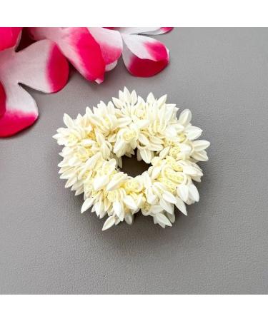 Traditional Indian Hair accessories White Gajra Artificial Flower Jewelry Handmade Veni tiara For Women Party Wear bridal mehndi Hair Bun