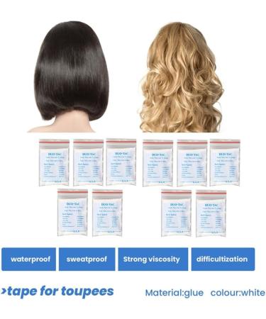 Acfthepiey 360Pc/Lot Super Strong Double-Layer Tape Wig Adhesive Extended Hair Strip Waterproof for Toupee Lace Wig Tape Film Easy to Use - Buy Online on GoSupps.com