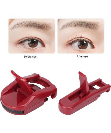 Buy Cute Eyelash Curler Set - Portable & Wide Angle Lash Lift Tool for Makeup Touch Ups (Red) - International Shipping Available - Buy Online on GoSupps.com