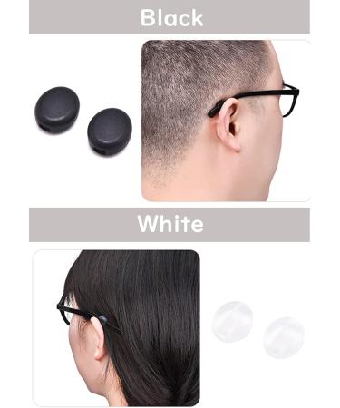 Opugit Anti-Slip Glasses Ear Hooks | 10 Pairs Silicone Comfort Holders for Sports Glasses - Black - Buy Online on GoSupps.com