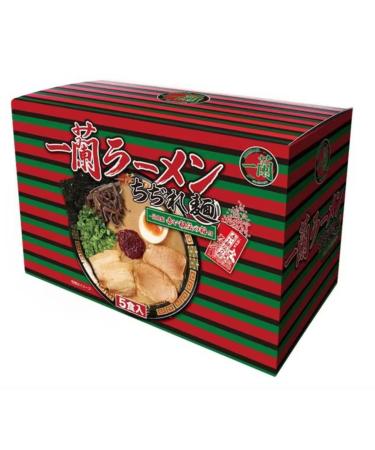 Ichiran ramen noodles curled one orchid special red with secret powder