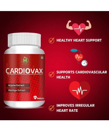 Natural Cardiovax with Arjuna Extract & Moringa Extract-Veg 60 Tablets for Heart Health Support (Cardiovax) - Buy Online on GoSupps.com