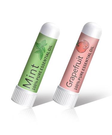 Hion Nausea Relief Inhaler-Grapefruit and Mint 100% Natural and Safe Grapefruit Essential Oils Inhalers