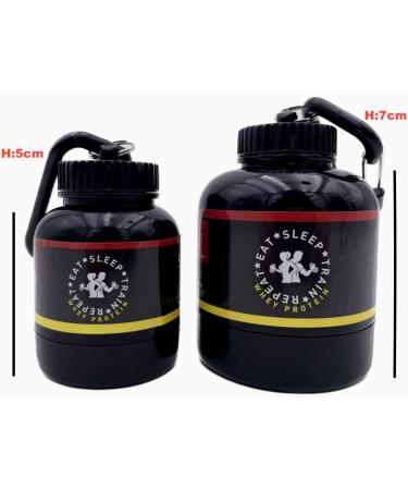 ShopUP! Motivational protein holder eat Sleep Train Repeat Whey Powder different sizes 30 and 60 grams or the portable protein set fitness studio fitness 30 grams 30 grams - Buy Online on GoSupps.com