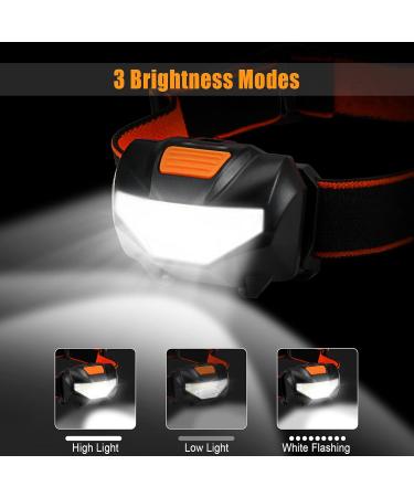 Suright LED Head Lamp - 3 Light Modes 60 Adjustable 140 Lumens Lightweight Waterproof Headlamps for Running Fishing Camping Hunting Climbing Cycling - Perfect for Dogs Run (1 Piece) - Buy Online on GoSupps.com