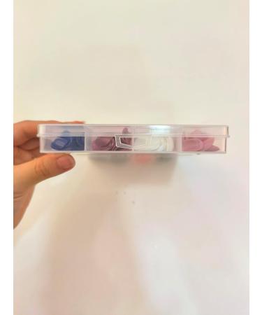 576 Count Colorful Short False Nails Round EBANKU | Full Cover Artificial Acrylic Tips for Women Girls | DIY Nail Art (24 Colors) - Buy Online on GoSupps.com