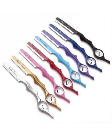 Minkissy 1 set 11 pieces of razor for hair haircuts razor razor salon home diy hair cutting ridge hairdresser thinning razor handwear for men barber man scrub paint