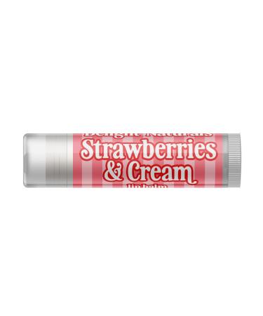 Delight Naturals JUMBO Valentines Lip Balm - Strawberries & Cream