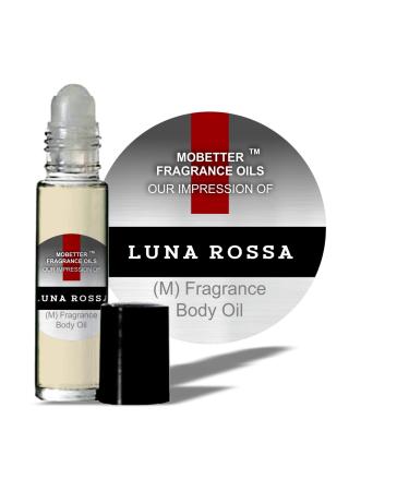 MoBetter Fragrance Oils' Our Impression of Lunna R o s s a Cologne Men Body Oil 1/3 oz roll on Glass Bottle 0.33 Fl Oz (Pack of 1) aromatic lavender green fresh spicy citrus musky amber floral