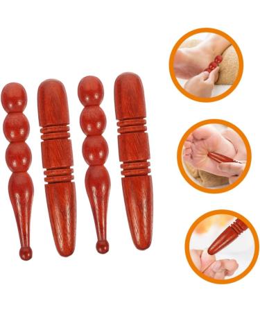 Minkissy 8-Piece Acupuncture Rod & Gua Sha Massage Set | Full Body & Foot Massage Tools | Solid Wood Skin Care Accessories - Buy Online on GoSupps.com