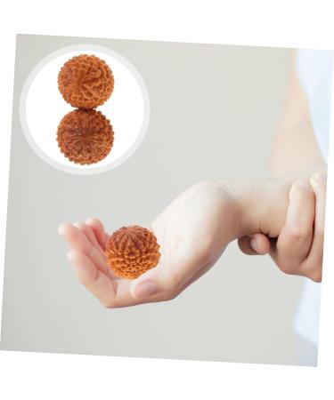 Gatuida 2st Wooden Massage Balls - Handheld Fitness Tools for Yoga & Relaxation - Chinese Hand Massage Decor - Buy Online on GoSupps.com