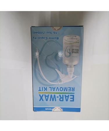 TopQuaFocus Earwax Removal Kit - Ear Cleaner for Adults & Kids - 500ml Ear Irrigation Flushing System (Clear White) - Buy Online on GoSupps.com