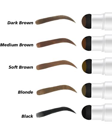 QAOVDS Eyebrow Stamp Stencil Kit - 1 Step Stamping & 10 Reusable Stencils for Perfect, Long-Lasting, Waterproof Dark Brown Eyebrow Makeup - 12 Piece Set - Buy Online on GoSupps.com