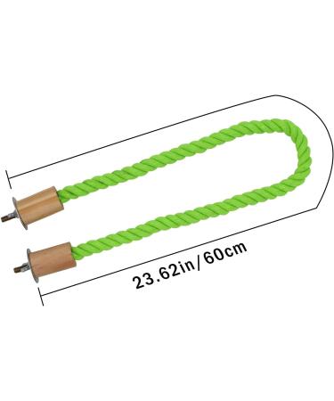 2 Pack Bird Hemp Rope Perch Swing - Standing Climbing Pole for Parrot, Parakeet, Budgies, Lovebirds - 23.62 inch - Buy Online on GoSupps.com
