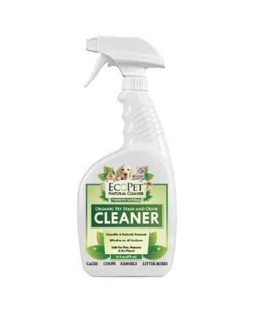 EcoPet All Natural Pet Odor and Stain Remover - Probiotic Powered Multi Surface Cleaner - Effective Non-Toxic Pet Odor Eliminator and Pet Stain Eraser, Scented, Trigger Spray, 16 oz