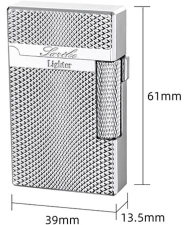 2024 Metal Dual Flame Butane Torch Lighter Windproof Dual Flame Adjustable Flame Lighter Retro Side Slide Grinding Wheel Lighter Metal Flip Top Lighter for Candle Camping (Butane Not Included)(Gold - Buy Online on GoSupps.com