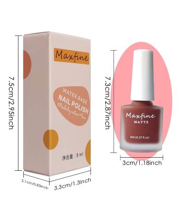 LOKFAR 6 Colors Matte Nail Polish Set - Mist Effect Velvet Gel Kit for Long Lasting Waterproof Nail Art - 8 ml/Bottle - Buy Online on GoSupps.com