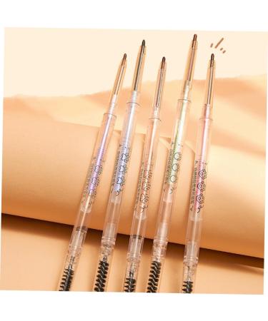 HAPINARY 5pcs Eyebrow Makeup Tools Brow Pencil Eyebrow Pens Hair Double Bun Pencils with Plastic - Buy Online on GoSupps.com